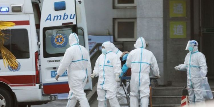 Chinese covid-19 ambulance