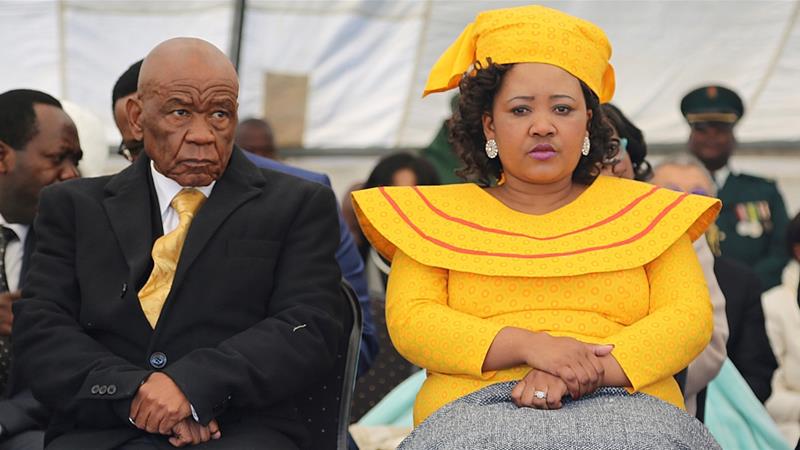 Lesotho’s Prime Minister Thomas Thabane and First Lady Maesaiah Thabane