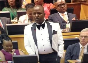 ANC MP Boy Mamabolo white suit