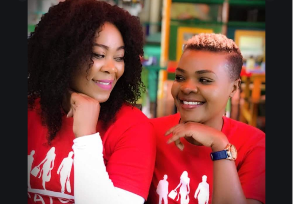 Madam Boss (left) and Mai Titi during happier times