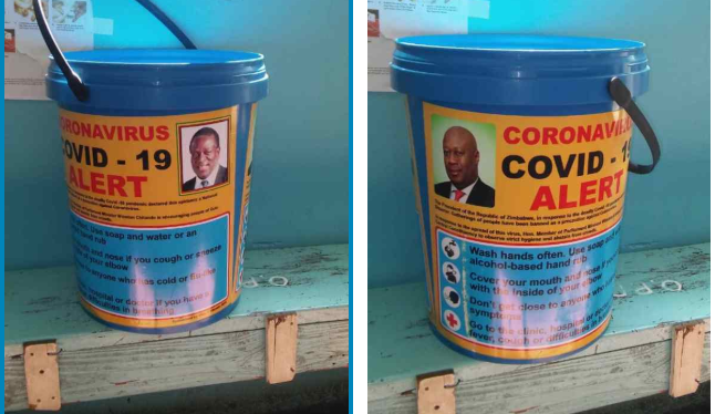 Chitando covid-19 buckets ED mnangagwa branded zanupf