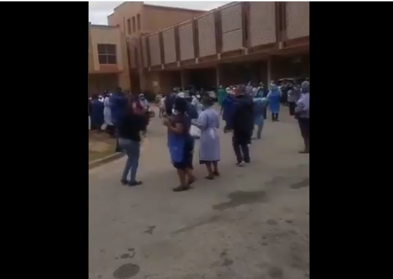 nurses protest at port elizabeth hospital