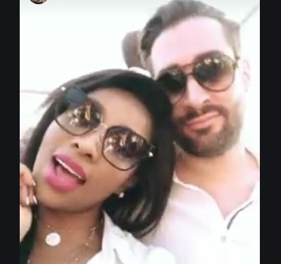 Pearl Modiadie and French boyfriend welcome baby