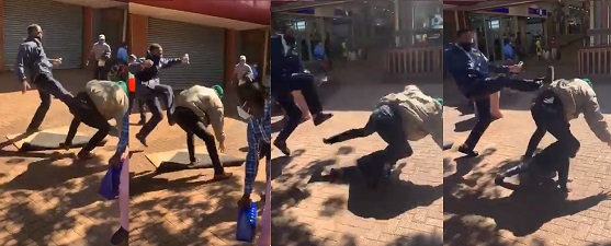 Video: Thohoyandou mall security officer beats an Indian family