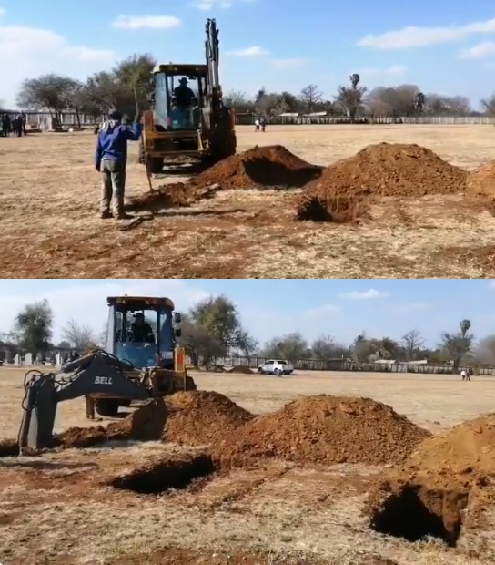 Watch Video : Gauteng Province digs COVID-19 mass graves in Pretoria