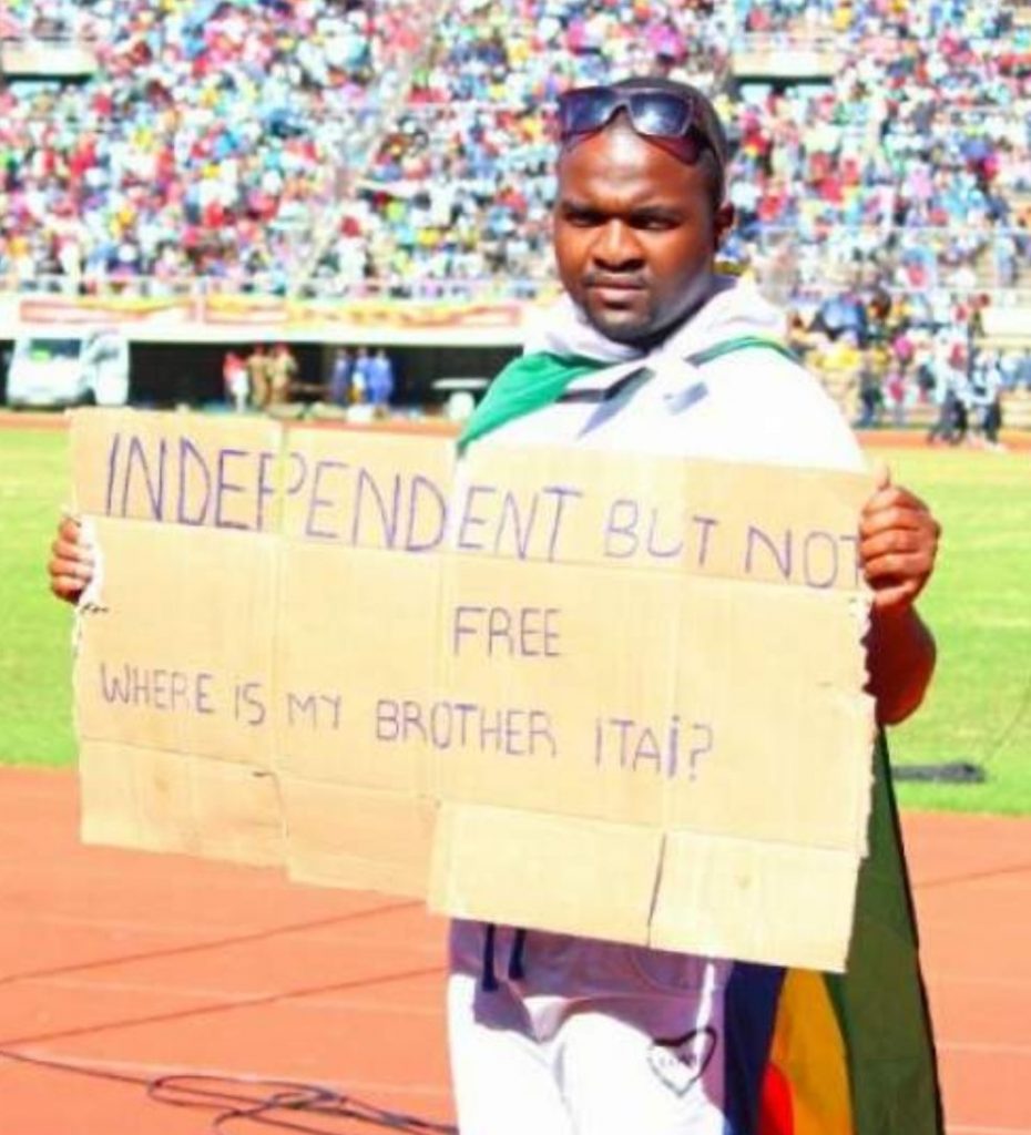 patson dzamara protests over his brother itai disappearance