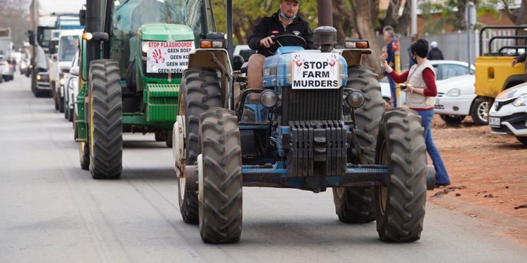 stop farm murders in South Africa protest
