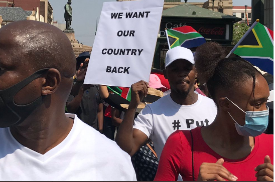Pictures & Videos: #PutSouthAfricansFirst demonstrate against foreigners and crime