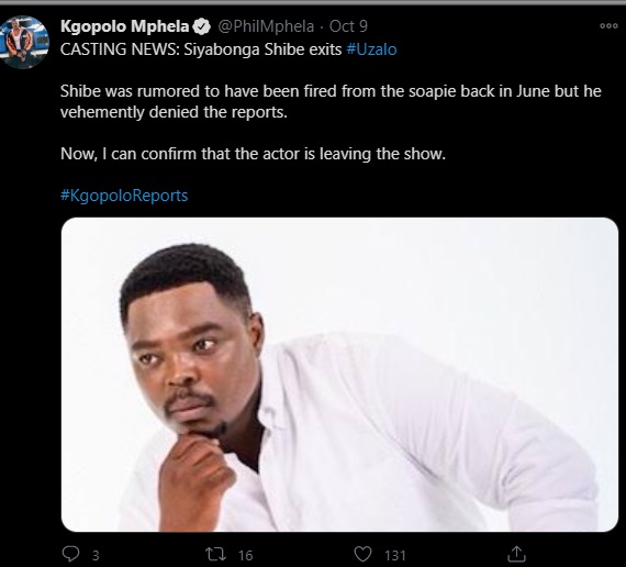 Qabanga And Gabisile Fired From Uzalo: More Details Revealed