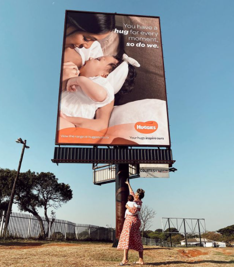 Linda Mtoba and Baby Bean