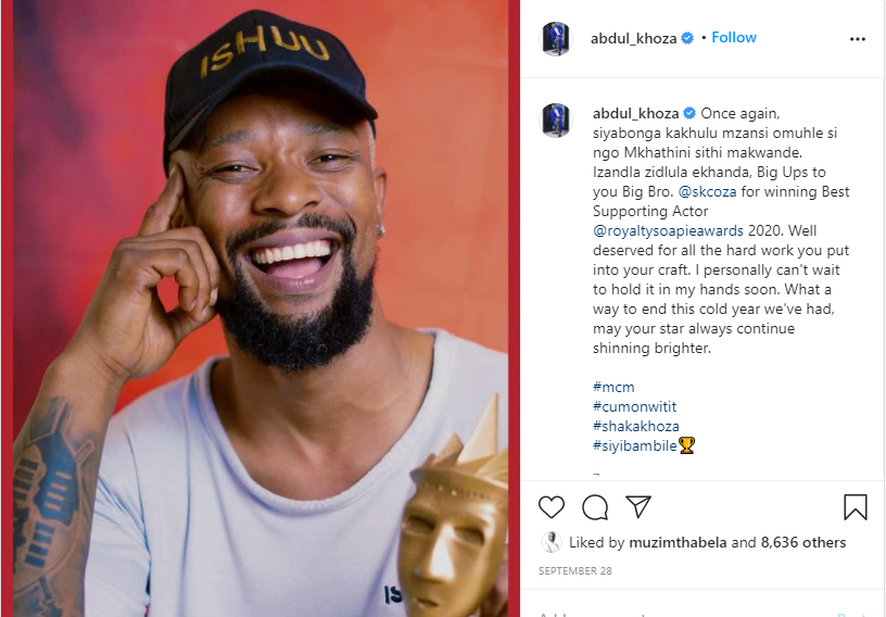 Abdul Khoza and his love for his brother