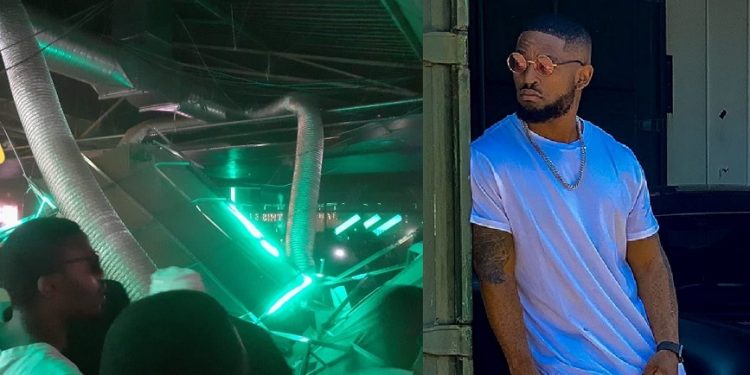 Videos: Propaganda club roof collapses, Prince Kaybee escapes uninjured