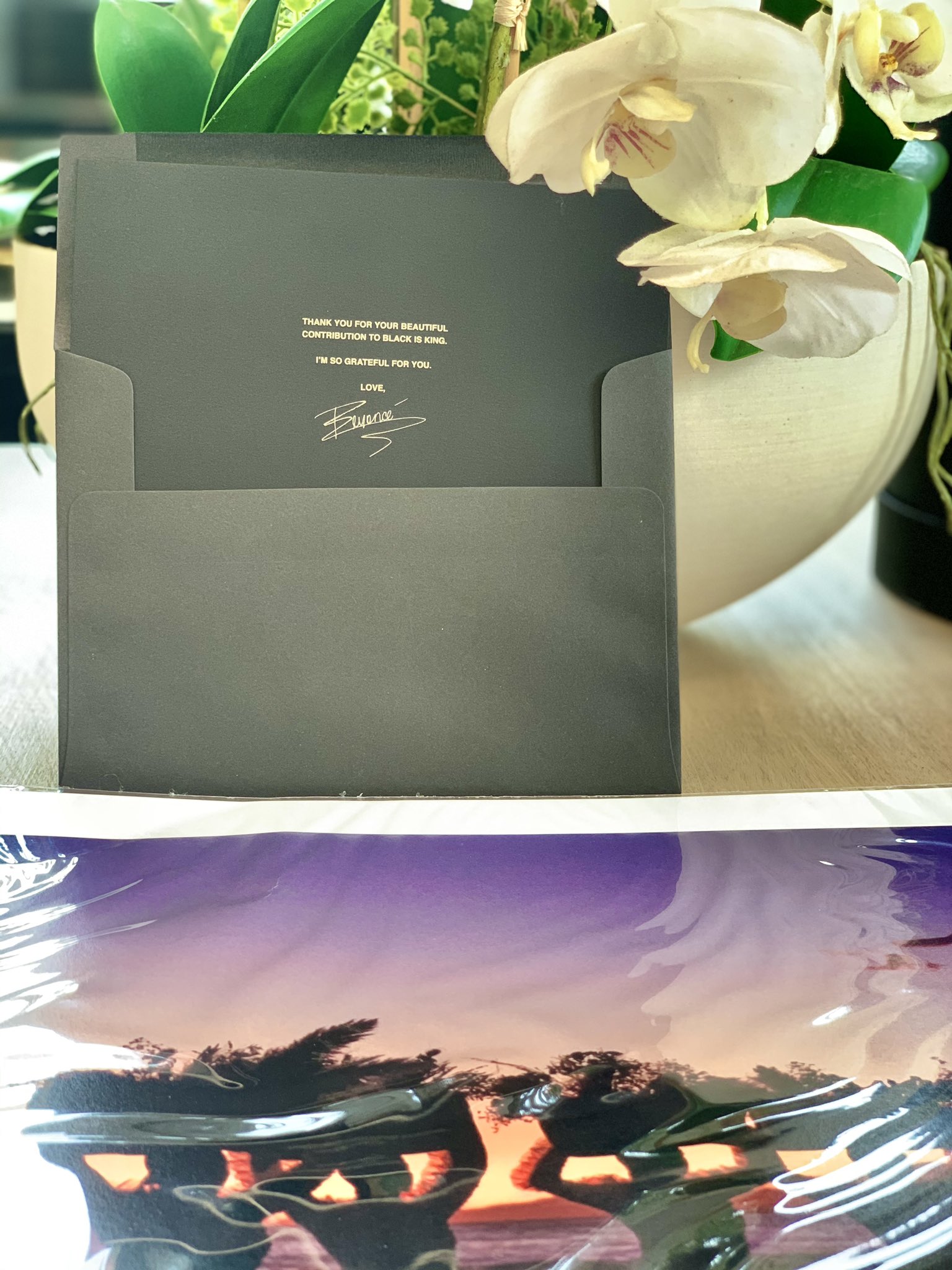 Nandi Madida receives Black is King gift from Beyonce