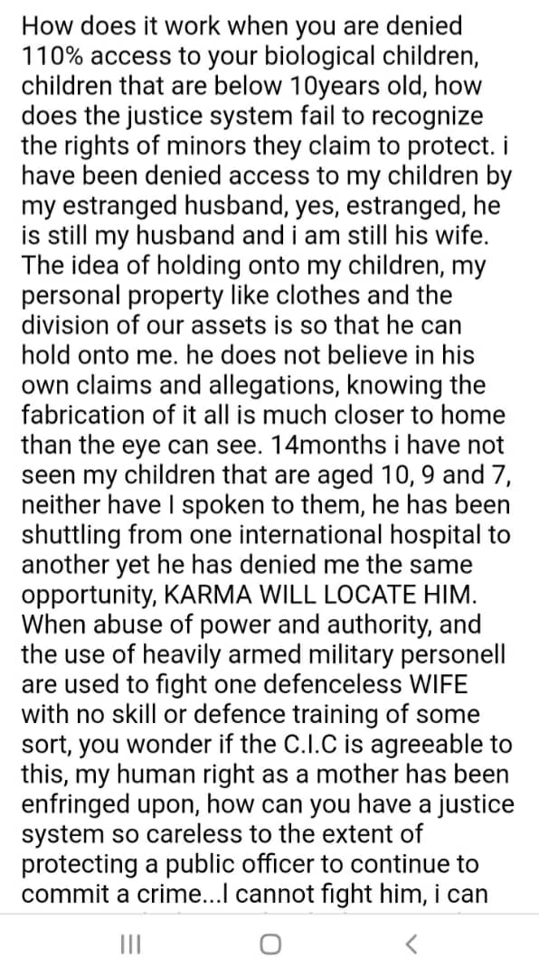 Marry Mubaiwa cries out