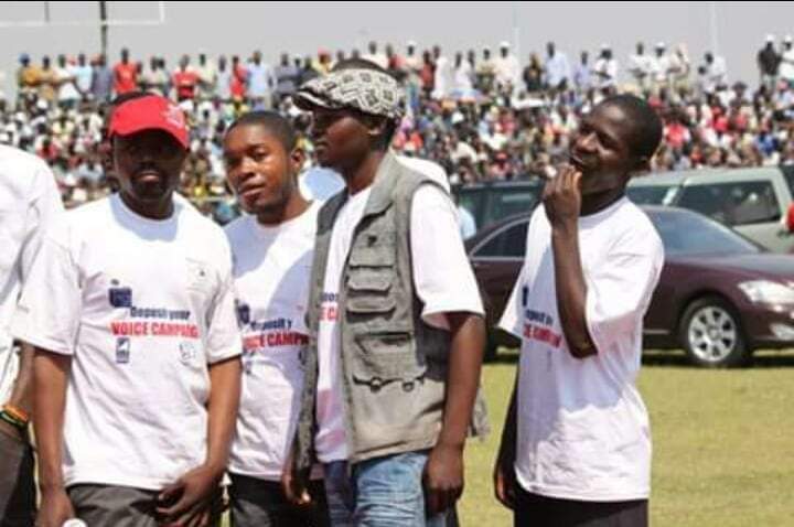Tafadzwa Mugwadi at an MDC event during his ZINASU days