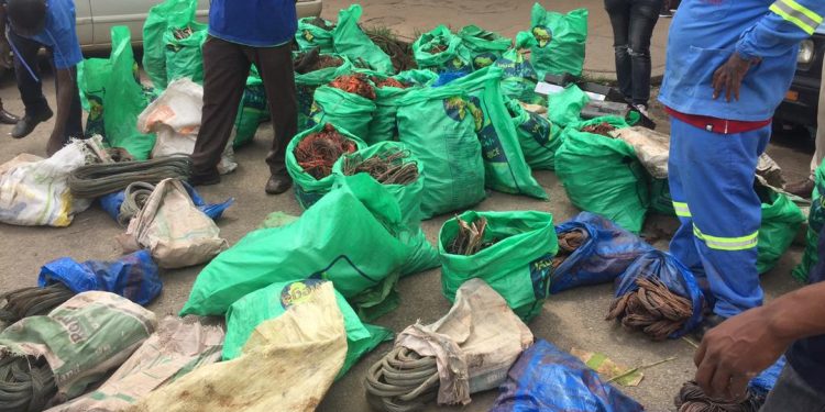 Hatfield couple arrested on possession of 6670kg of copper cables.