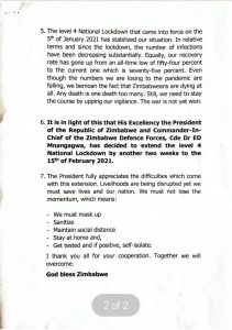 Level 4 lockdown extended for another 14 days