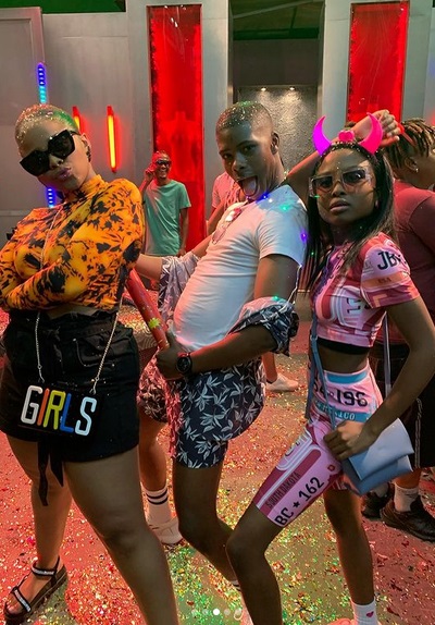 Bonga with Lesedi and Mbali from Generations 