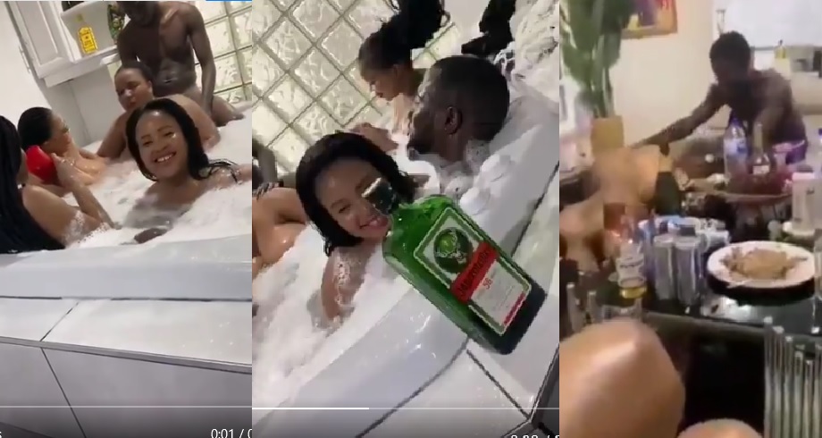 Videos; Mzansi Slay Queens Doing Mapona For Nigerian Blessers