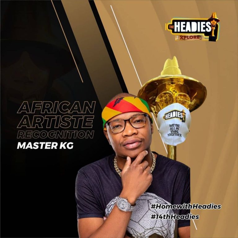 Master KG honoured with an African Artist Recognition Award at the 2020 Headies