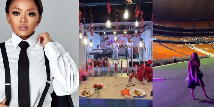 Lerato Kganyago’s husband Thami Ndlala splashes R1.4 million to book FNB Stadium for Valentine’s Day