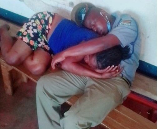 ZRP Officer caught cuddling with a felon in public