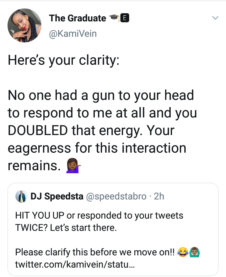 DJ Speedsta engages in another Twitter brawl