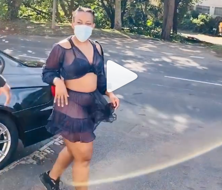 Watch Zodwa Wabantu checks into rehab wearing a compromising outfit