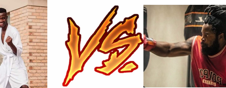 Watch: Angry King Monada intimidates Big Zulu in the ring after weigh-in