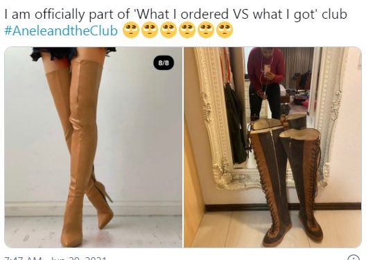Pictures of Anele Mdoda: 'What I Ordered Vs What I Got'
