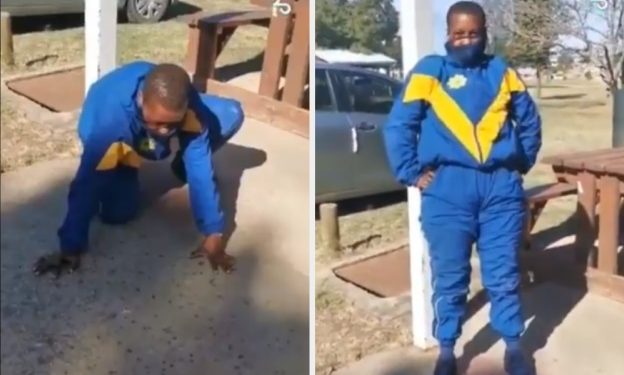 Video: Cops dressed down and robbed of guns in Tembisa