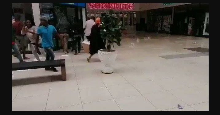 Looters slip Shoprite cooking oil