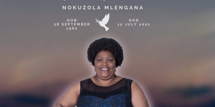 Nokuzola Mlengana, who plays Sis Ouma on Skeem Saam has died