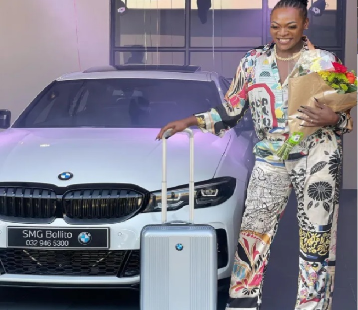 Pictures: House Of Zwide firebrand Khaya Dladla shows off new BMW whip