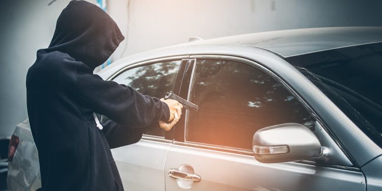 Drama in Queens Town South Africa as Thugs Roll With a Stolen Car