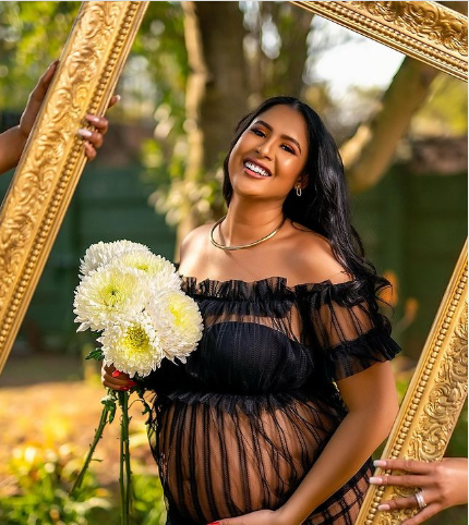 Pictures: Congrats! Da LES and baby mama Aurea expecting baby number 2