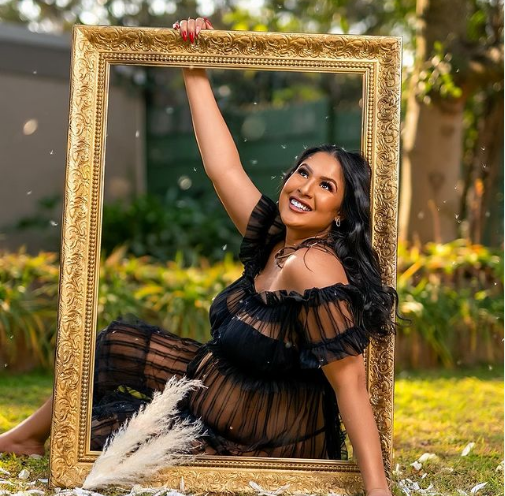 Pictures: Congrats! Da LES and baby mama Aurea expecting baby number 2