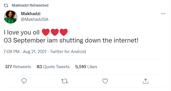 Twitter trolls Makhadzi’s bad English