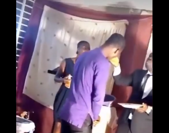Video: Local Pastor forces congregants to lick his fingers so they receive blessings