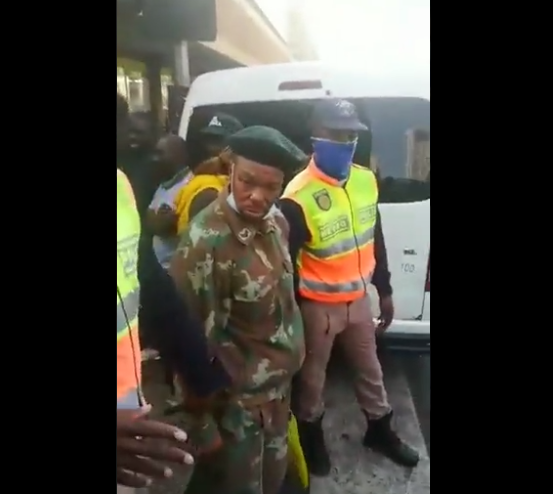 Watch: Drunk soldier on duty gets arrested in public