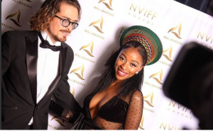 Hlengiwe from Scandal and Federico at the NVIFF