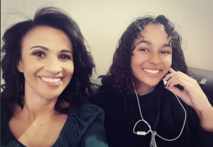 Melanie du Bois and daughter