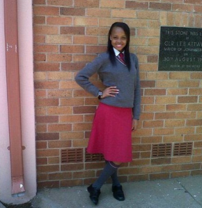 Ntando Duma in Matric year