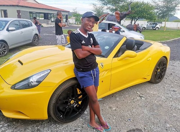 Pictures Vusi Leremi, Clement from Skeem Saam owns a Ferrari in real life