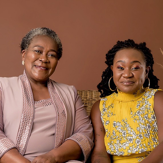 Connie Chiume and daughter Nothando Mabuza