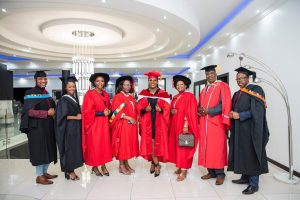 Dr. Shauwn Mkhize with family and friends