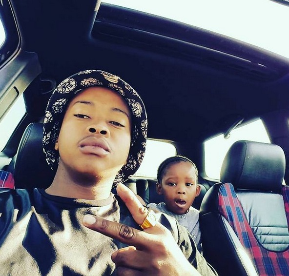 Junior Singo and his daughter