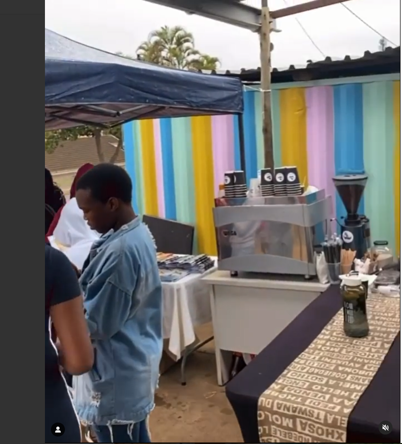 Lilly from Uzalo's busines during one of the lunches