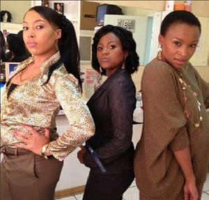 Millicent Makhado with Muvhango co-stars