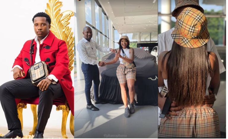 Pictures & Video: Andile Mpisane buys Baby Mama Sithelo Shozi new luxurious car, buys himself a Mercedes Benz